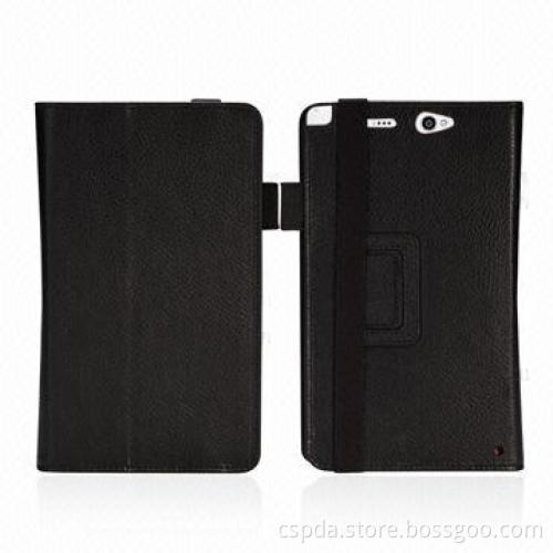 PU leather back stand cover case for sharp SH-08E with pen slot